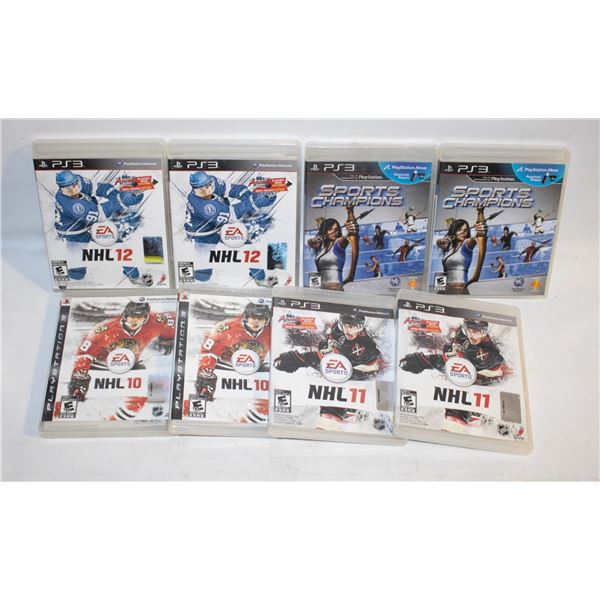 8 PLAYSTATION 3 GAMES