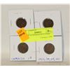 Image 1 : SET OF 4 CANADIAN $0.01 COINS