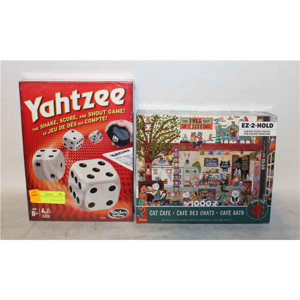 SEALED YAHTZEE + SEALED CAT CAFÉ