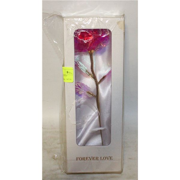 NEW 24 KARAT GOLD PLATED SWEETHEART ROSE