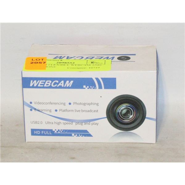 NEW USB FLEXIBLE WEBCAM AND MICROPHONE
