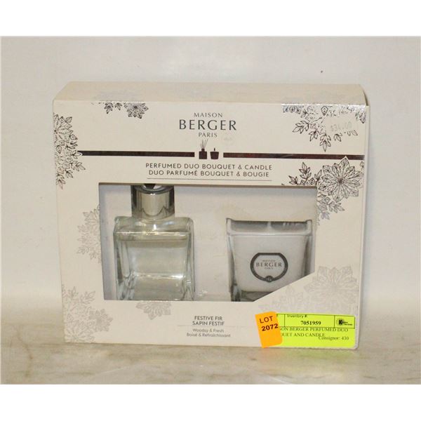 MAISON BERGER PERFUMED DUO BOUQUET AND CANDLE