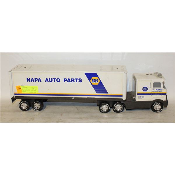 LARGE METAL NYLINT NAPA SEMI TRAILER TOY