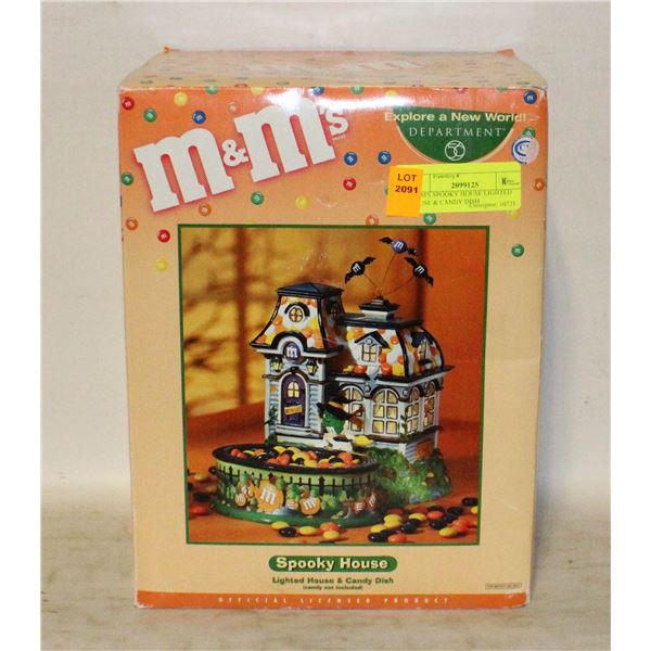 M&M'S SPOOKY HOUSE LIGHTED HOUSE & CANDY DISH