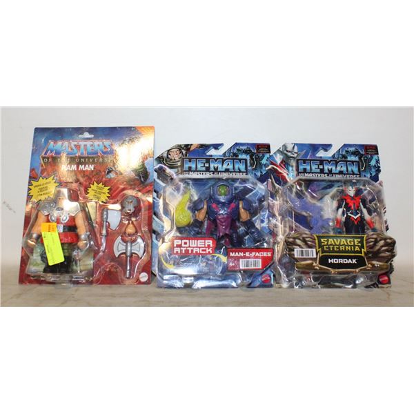 3 HEMAN FIGURES
