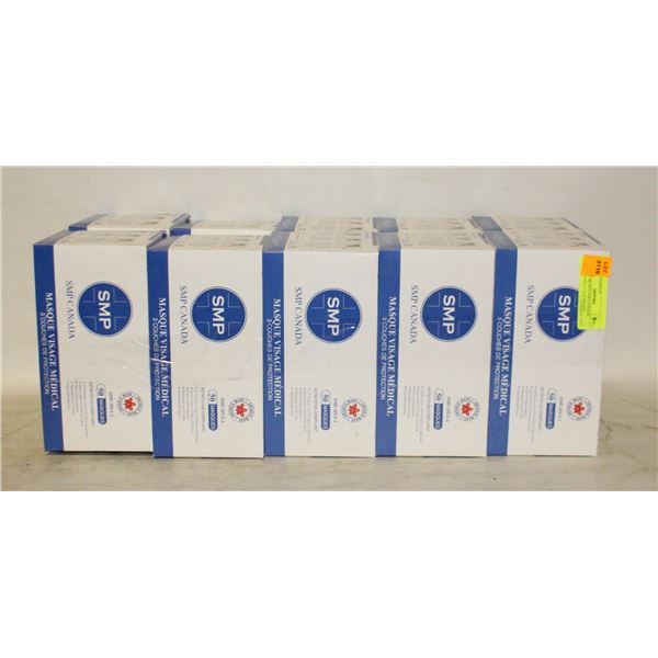 10 NEW BOXES SMP CANADA DISPOSABLE FACE MASKS