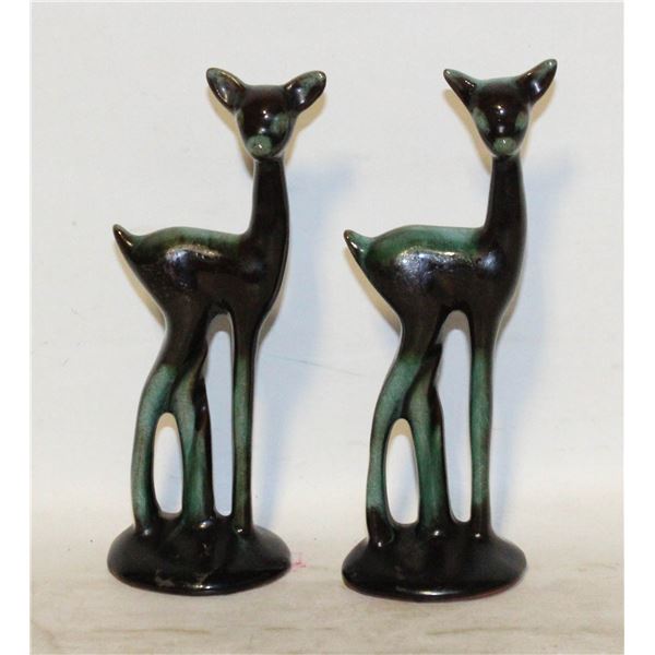 BLUE MOUNTAIN POTTERY DEER PAIR