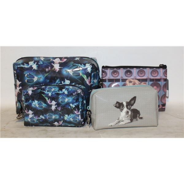 FOUR NEW CATSEYE BEAUTY BAGS