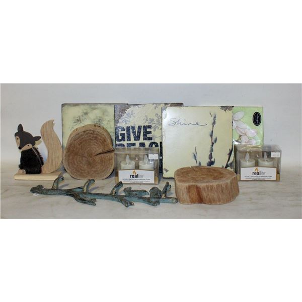 FLAT OF NEW DECOR INCLUDES REALITE TEA LIGHTS WITH