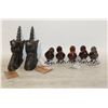 Image 1 : LOT OF CAST HEAD HOOK ORNAMENTS SOLD WITH CAST
