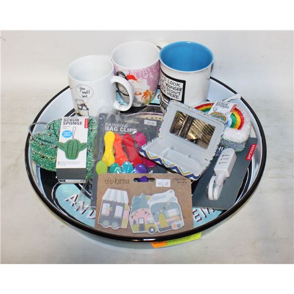 NEW DECOR TRAY WITH NEW STORE PRODUCTS INCLUDES