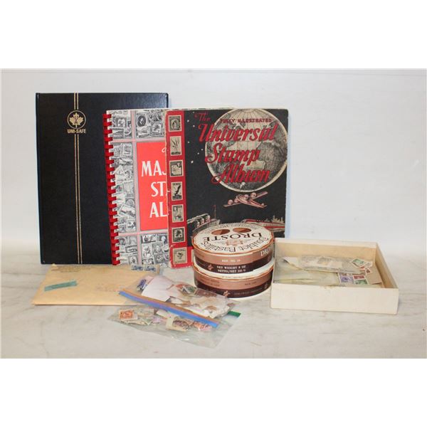 ESTATE COLLECTION 3 STAMPS ALBUMS & STAMPS