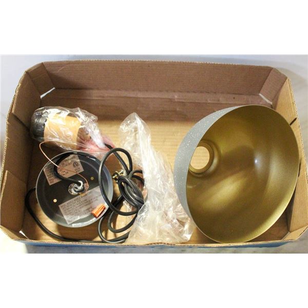 DOME PENDANT LIGHT FIXTURE- NEW IN BOX