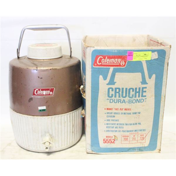 VINTAGE COLEMAN WATER JUG W/ ORIGINAL BOX