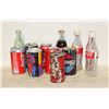 Image 1 : LOTS OF VINTAGE COCACOLA AND PEPSI CANS