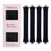 Image 1 : NEW 4PCS HEATLESS HAIR CURLER BLACK BLOWOUT RODS