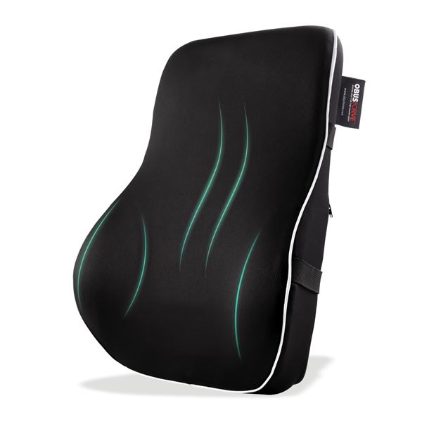 BRAND NEW OBUSFORME MEMORY-FOAM LUMBAR BACK CUSHIO