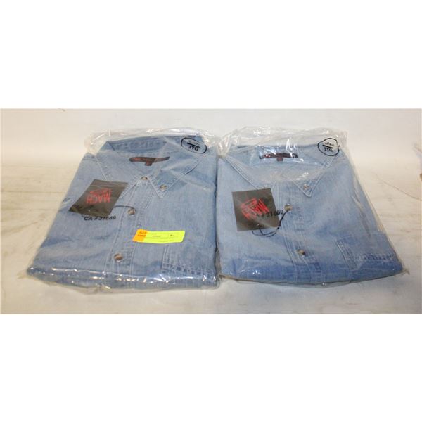 NEW MEN'S SHIRTS 2 DENIM SIZE M