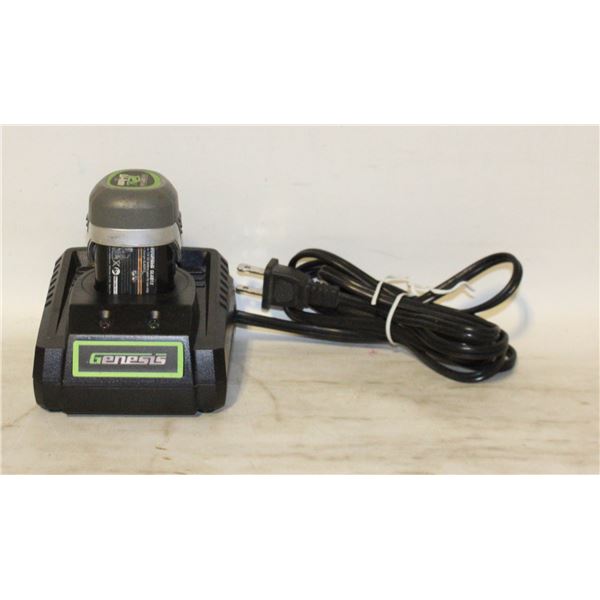 GENESIS 12V BATTERY AND CHARGER FITS POWERSMITH