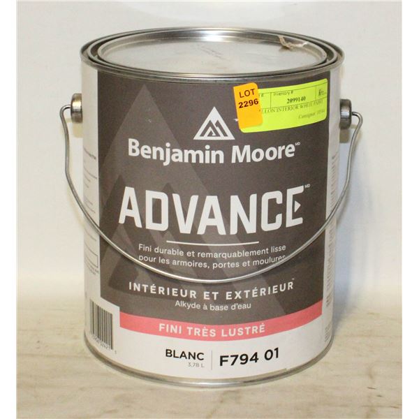 GALLON INTERIOR WHITE PAINT