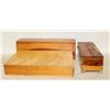 Image 1 : LOT OF 3 VINTAGE WOODEN TRINKET BOXES