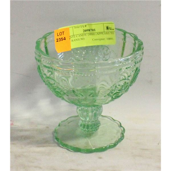 ESTATE CANDY DISH (APPEARS TO BE URANIUM)