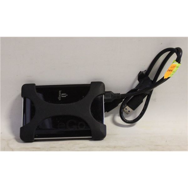 IOMEGA EGO BLACKBELT 1TB PORTABLE EXTERNAL HARD