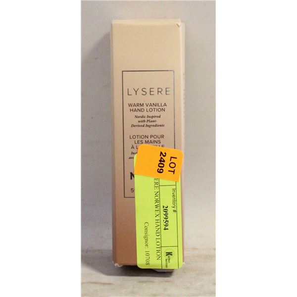 LYSERE NORWEX HAND LOTION