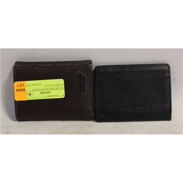 MENS DICKIES PLUS COACH LEATHER WALLET