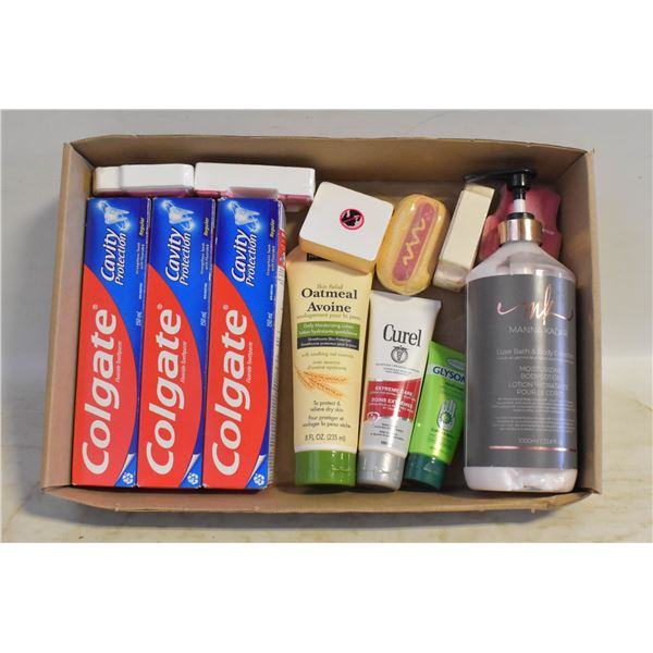 FLAT OF MOSTLY NEW SURPLUS BATHROOM PRODUCTS