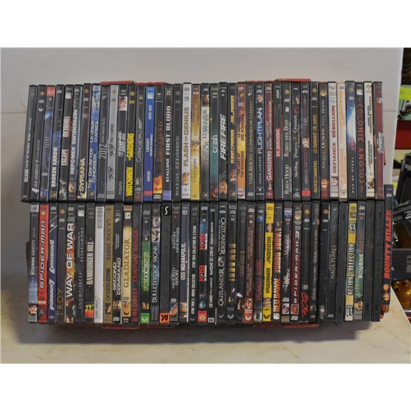 78  ACTION MOVIES ON DVD