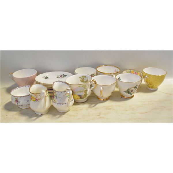 9 CHINA TEA SETS INCLUDING ROYAL ALBERT