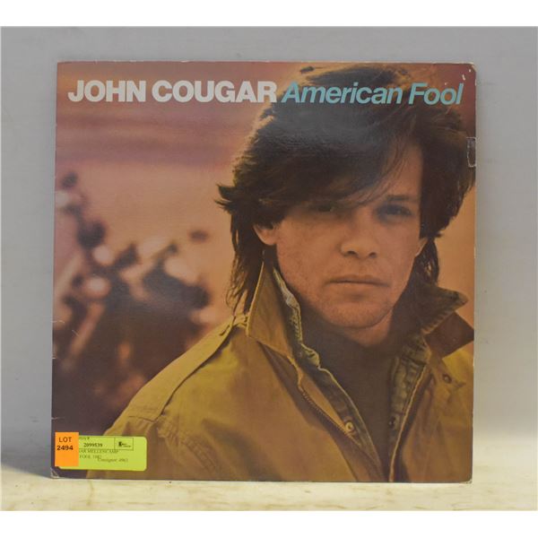JOHN COUGAR MELLENCAMP AMERICAN FOOL 1982