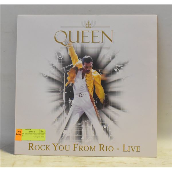 QUEEN ROCK YOU FROM RIO LIVE VINYL
