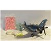 Image 1 : ESTATE LOT. METAL BOMBER PLANE 14.5 INCH WIDE,