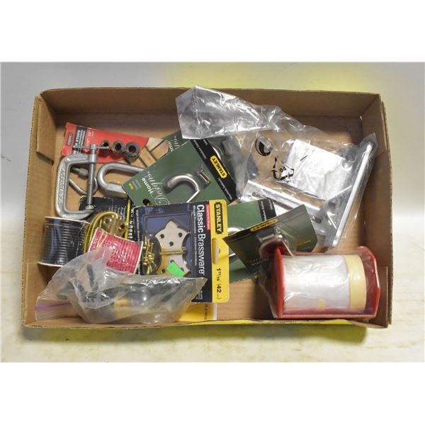 BOX OF NEW BRACKETS AND MORE