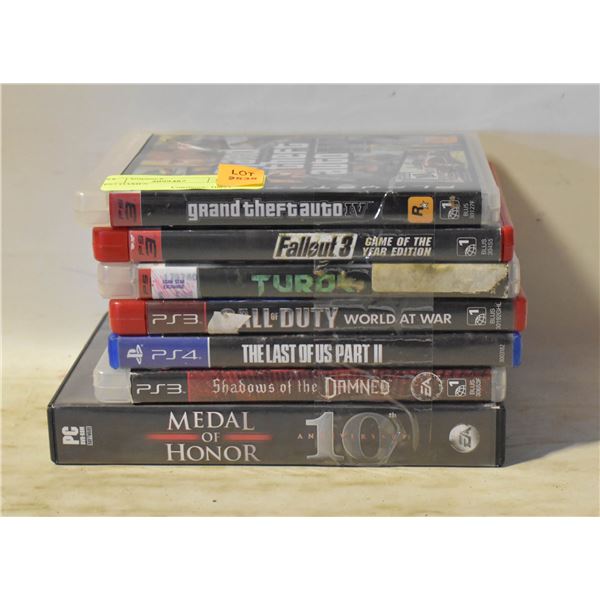7 PS3 GAMES