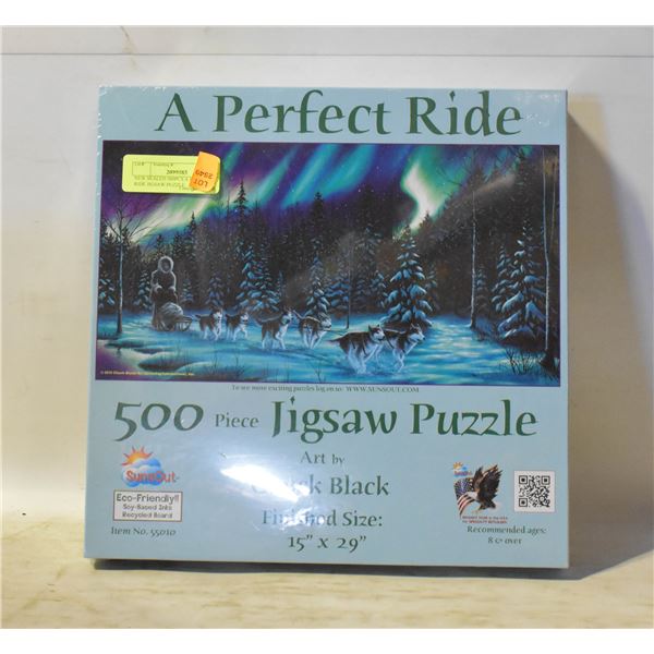 NEW SEALED 500PCS A PERFECT RIDE JIGSAW PUZZLE