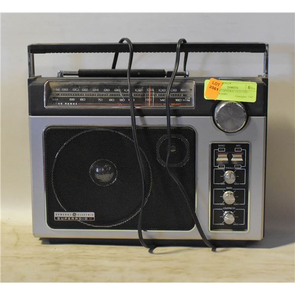 VINTAGE GENERAL ELECTRIC SUPER RADIO