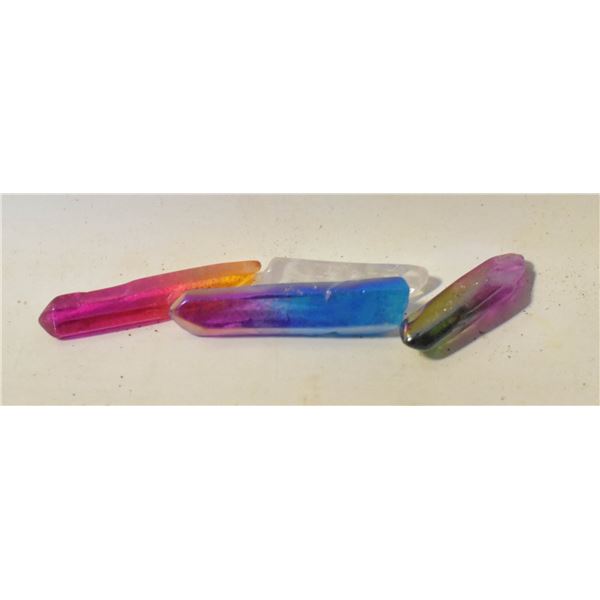 20)  LOT OF 4 CHAKRA HEALING WANDS, 12