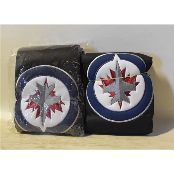 PAIR OF NEW WINNEPEG JETS SEAT COVERS
