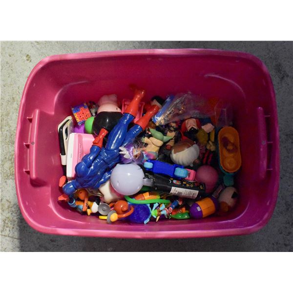 TUB FULL OF TOYS AND ACTION FIGURES