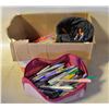 Image 1 : BOX FULL OF SHARPIE COLORING PENS AND OTHER