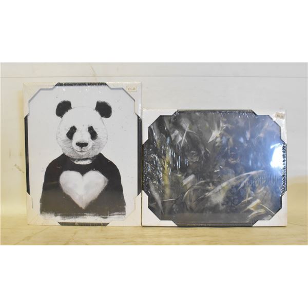 TWO NEW BOARD PRINTS "LOVELY PANDA" BY BALAZS