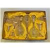 Image 1 : VINTAGE 3 LIQUOR DECANTERS WITH 6 LIQUEUR