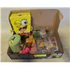 Image 1 : TOY COLLECTIBLES LOT. SPONGEBOB TIN, PATRICK WATCH
