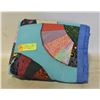 Image 1 : NEW HOME-MADE FAN-PATTERN PATCHWORK QUILT, 40"X48