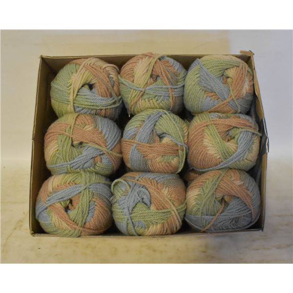 9 SKEINS PATONS 3 1/2OZ 100 G