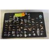 Image 1 : JEWELRY ORGANIZER TRAY WITH 87 RINGS