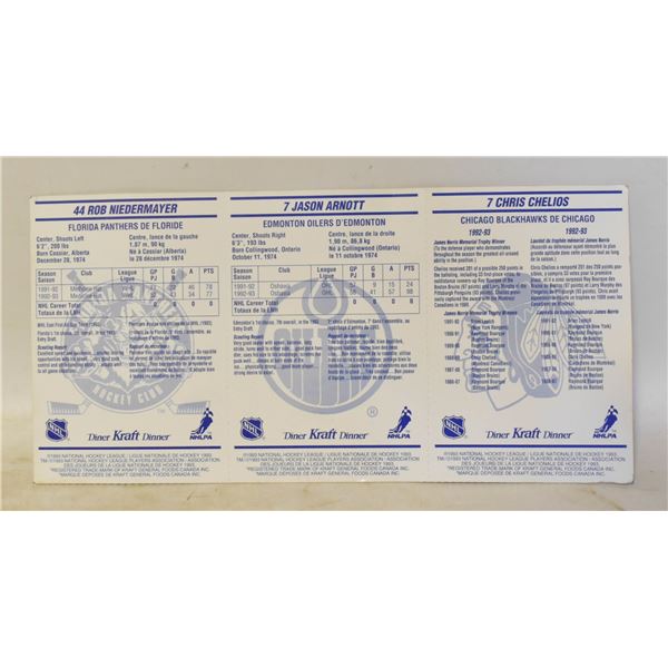 VINTAGE 1993 93-94 KRAFT DINNER GOLD EDITION